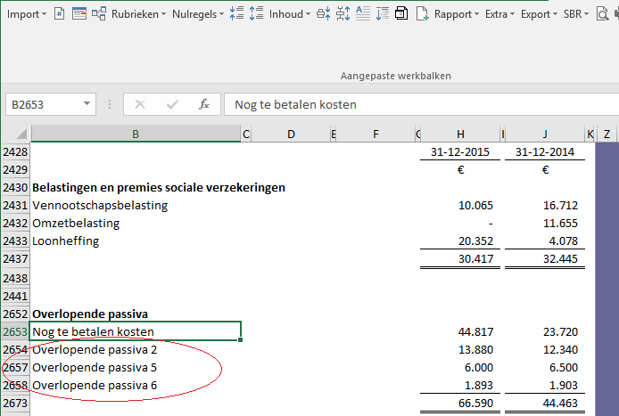 Bij Het Koppelen Van Rubrieken Heb Ik De Grootboekomschrijving